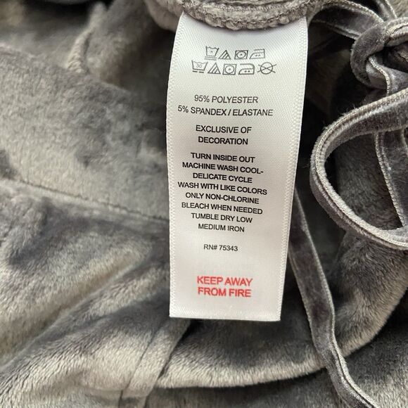 House Of Harlow 1960 Velour Velvet Jogger Pants Gray Size Medium - Picture 5 of 8